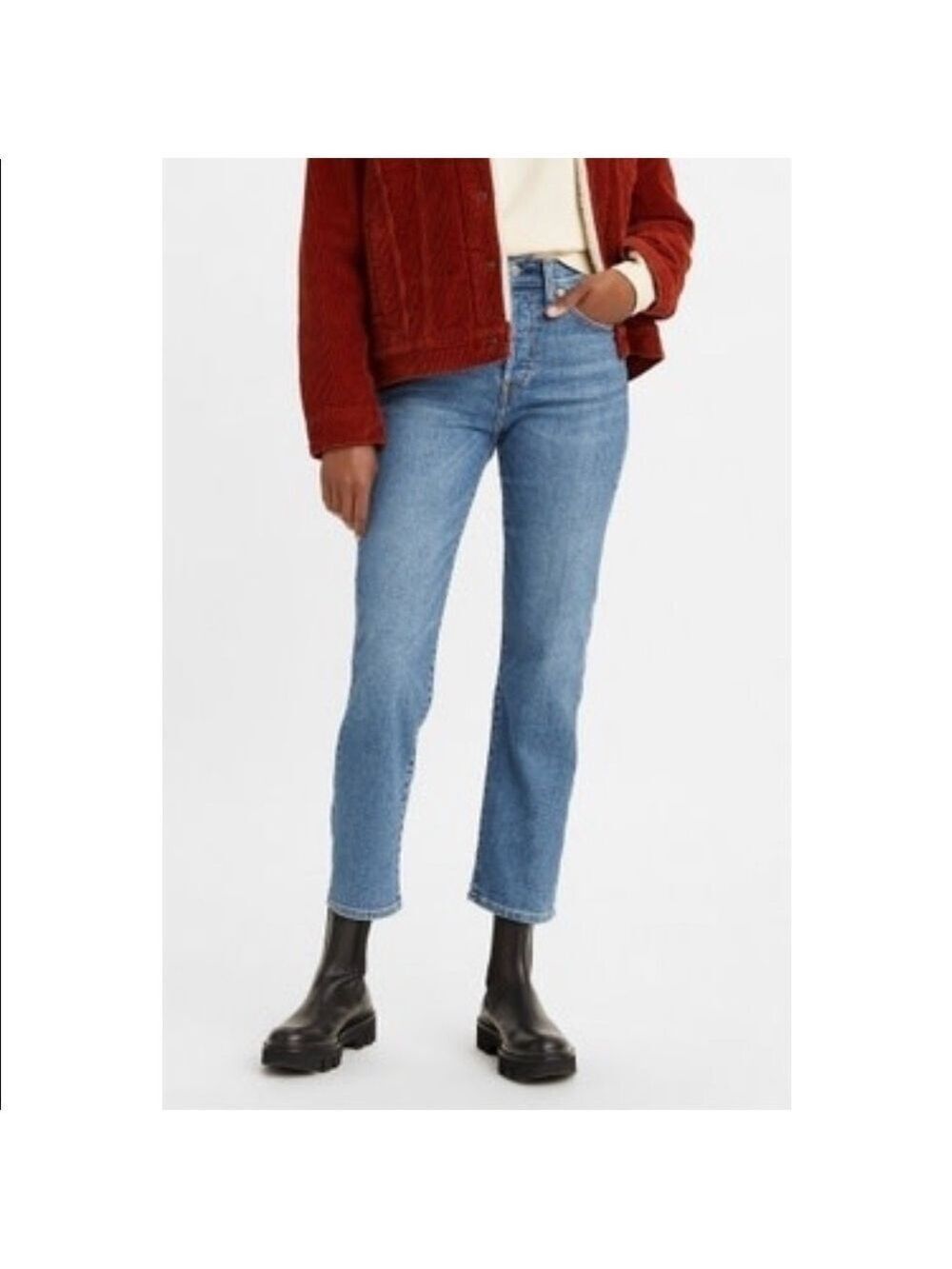 LEVI'S Women's Wedgie Straight Size 27x28 (34964-0130) Button fly